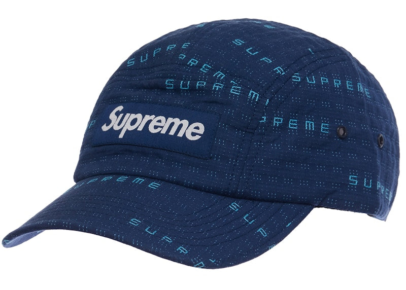 Supreme Stitch Jacquard Camp Cap Navy