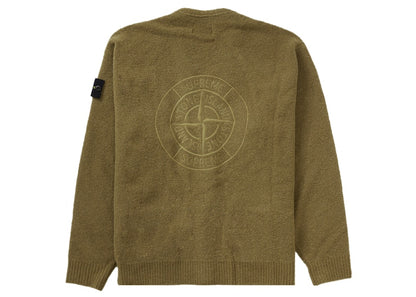 Supreme Stone Island Bouclé Cardigan Olive