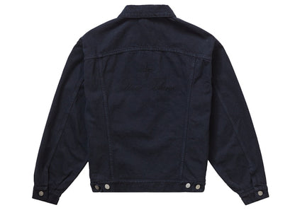 Supreme Stone Island Denim Trucker Jacket Navy