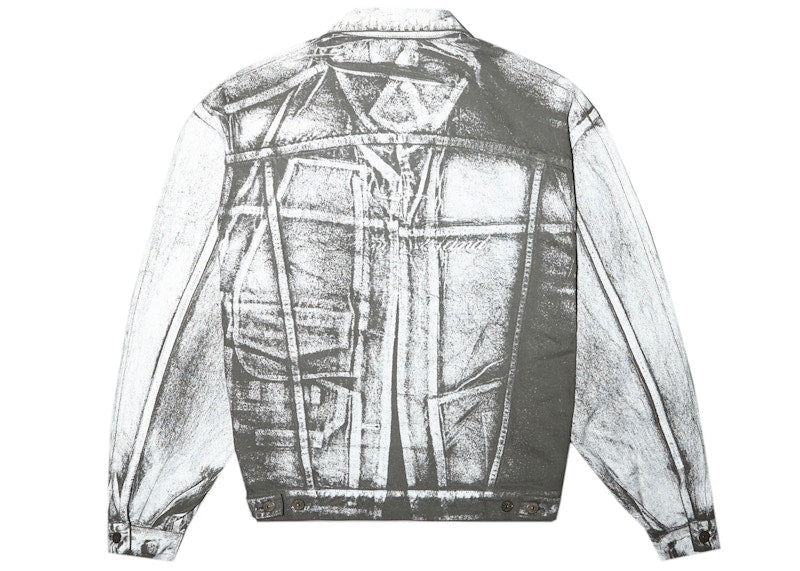 Supreme Stone Island Denim Trucker Jacket Reflective