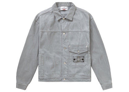 Supreme Stone Island Denim Trucker Jacket Reflective