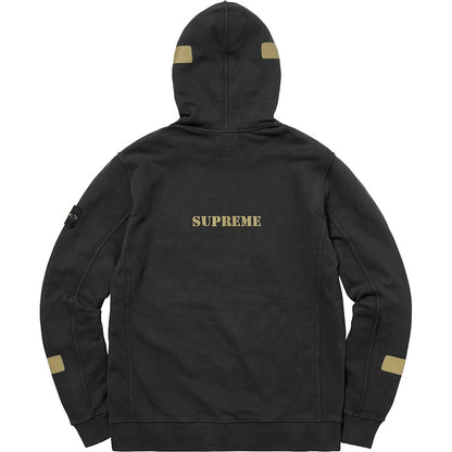 Supreme Stone Island Hooded Sweatshirt Black