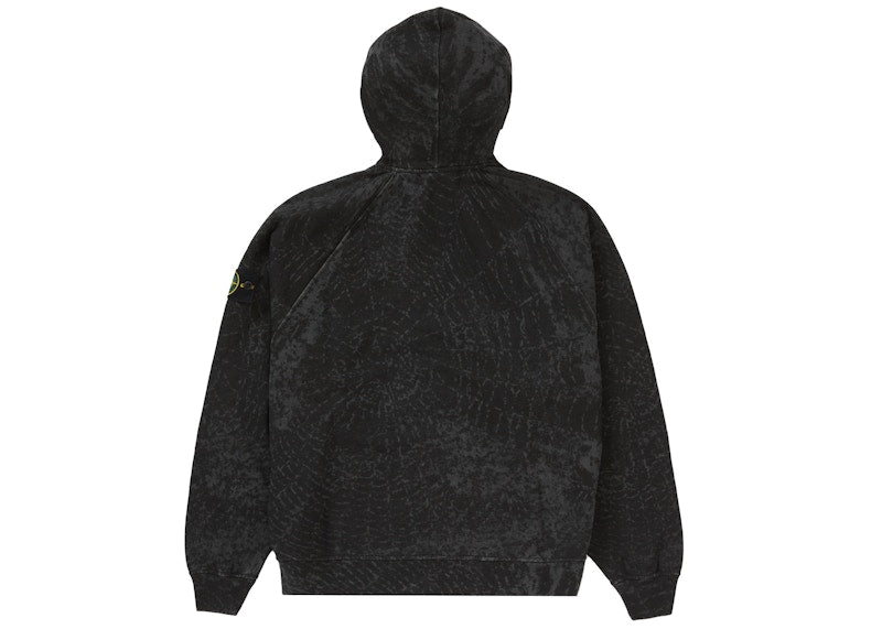 Supreme Stone Island Hooded Sweatshirt (FW23) Black