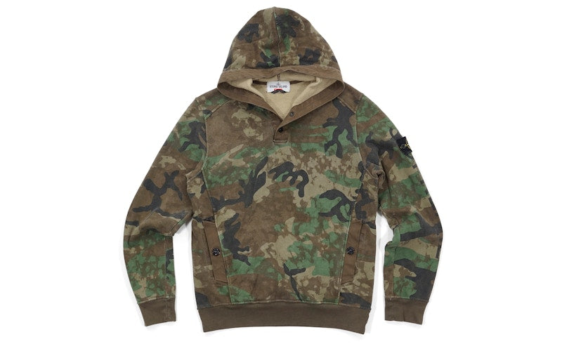 Supreme Stone Island Hooded Sweatshirt Woodland Camo