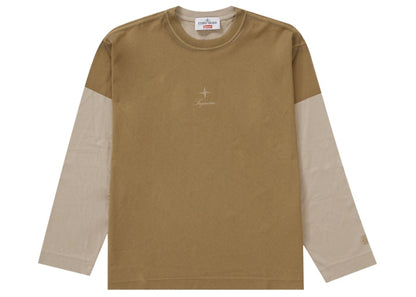 Supreme Stone Island L/S Top Tan