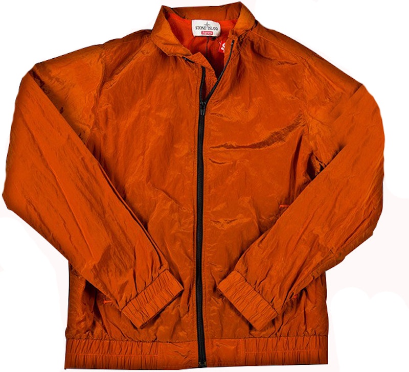 Supreme Stone Island Nylon Metal Track Jacket Orange