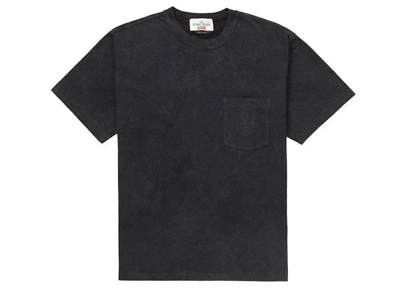 Supreme Stone Island Pocket Tee Black
