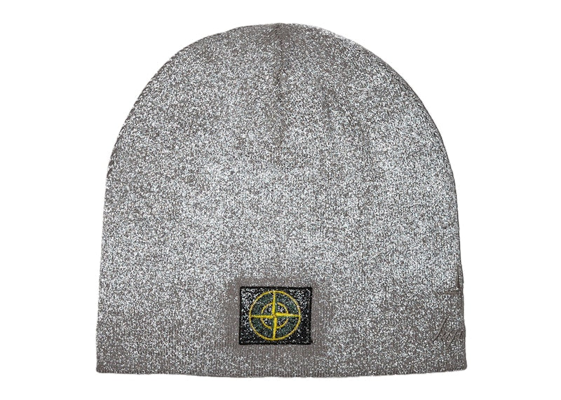 Supreme Stone Island Reflective Beanie Grey