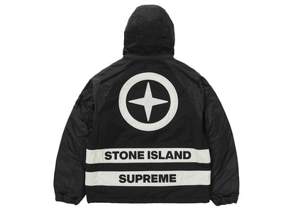 Supreme Stone Island Reversible Down Puffer Jacket Black