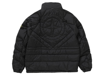 Supreme Stone Island Reversible Down Puffer Jacket Black