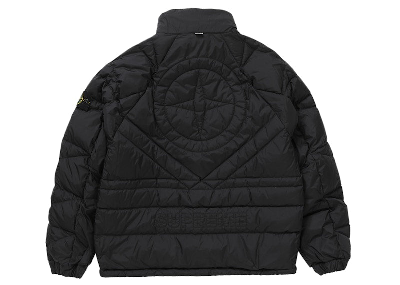 Supreme Stone Island Reversible Down Puffer Jacket Black