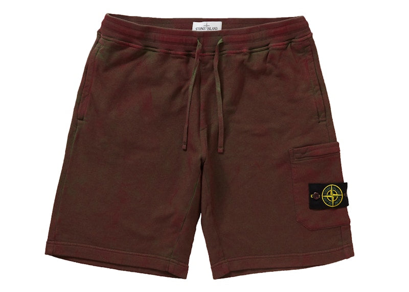 Supreme Stone Island Sweatshort Red