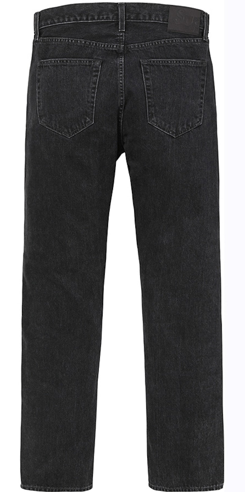 Supreme Stone Washed Slim Jean Black