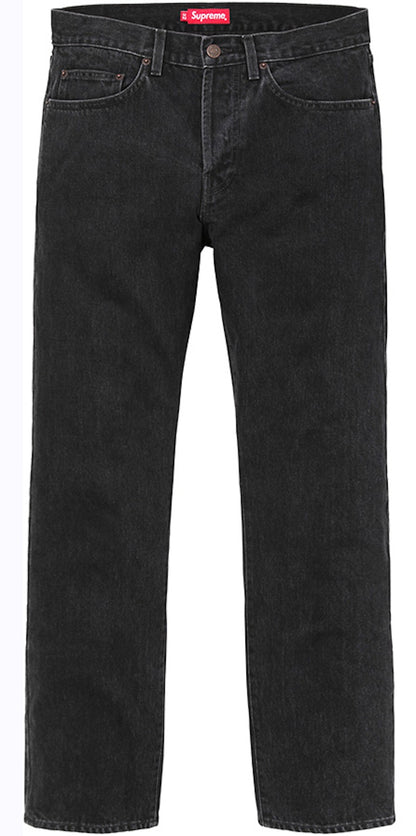 Supreme Stone Washed Slim Jean Black