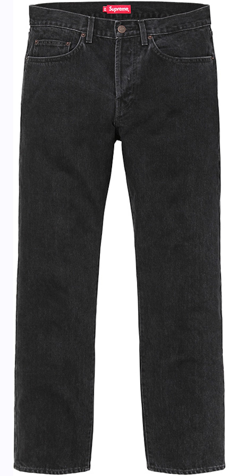 Supreme Stone Washed Slim Jean Black