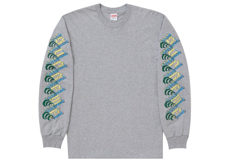 Supreme Strawberries L/S Tee Heather Grey