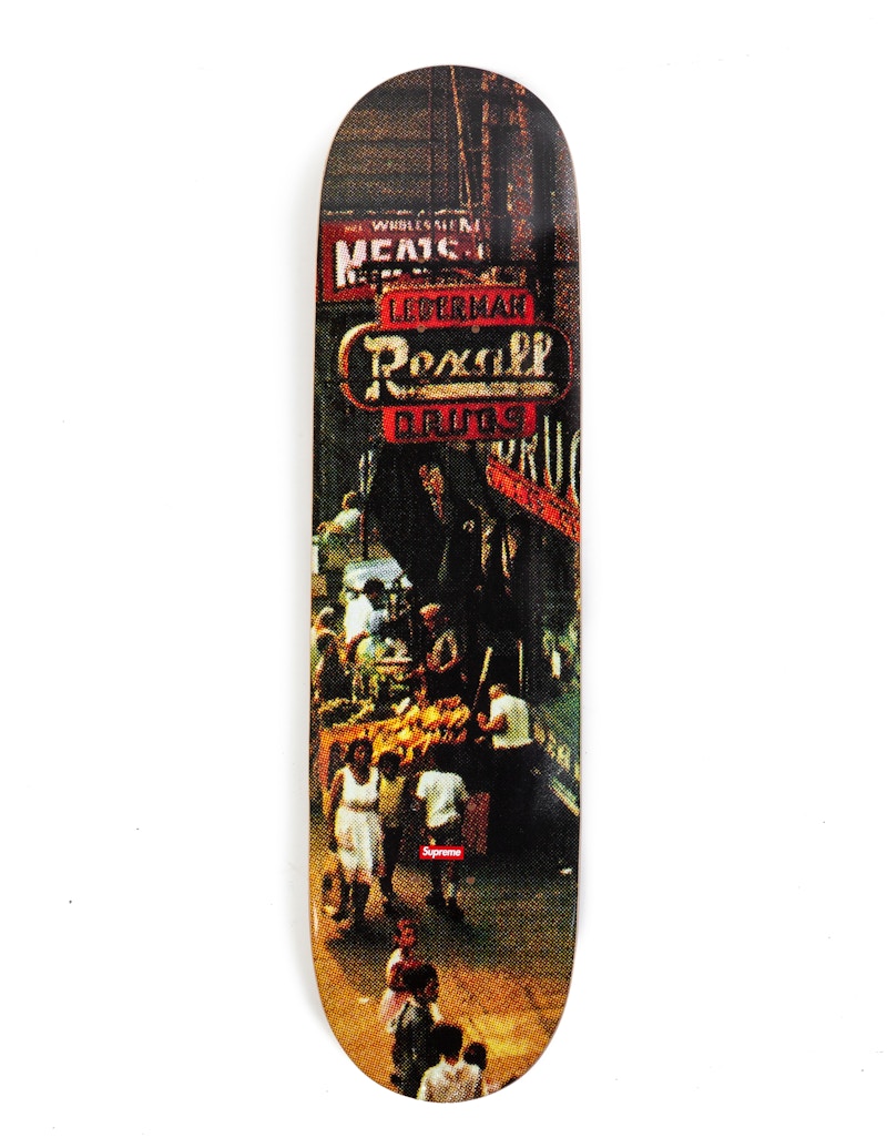Supreme Street Scene Right Skateboard Deck Multi