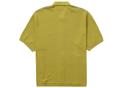 Supreme Stripe Button Up Polo Dusty Lime