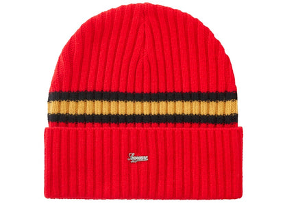 Supreme Stripe Cashmere Beanie Red