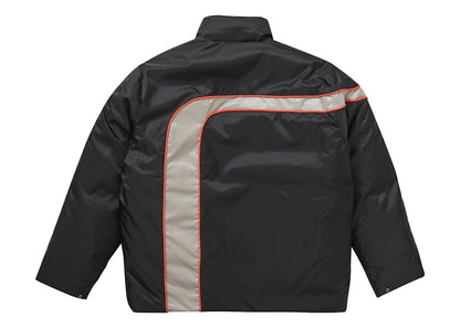 Supreme Stripe Puffer Jacket Black