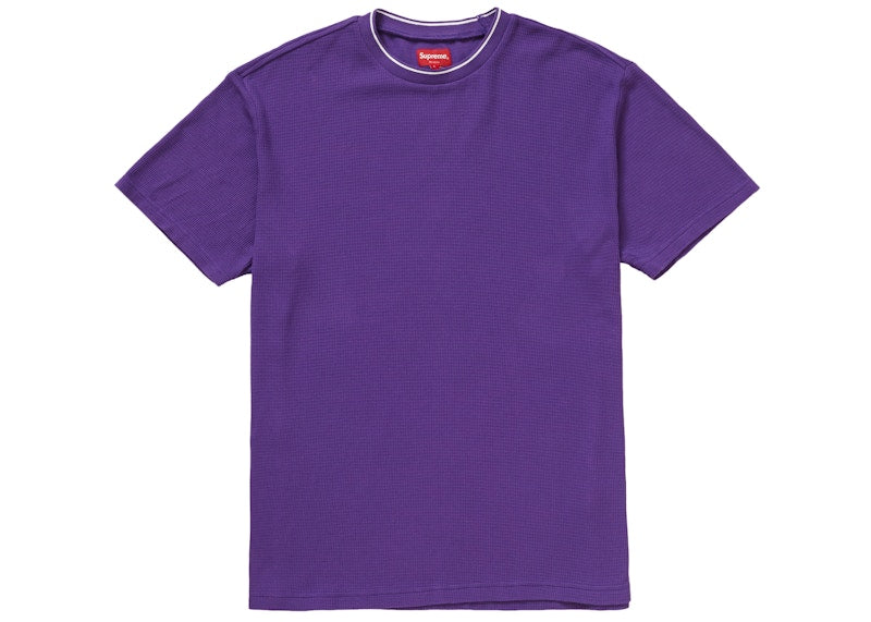 Supreme Stripe Rib Waffle Top Purple
