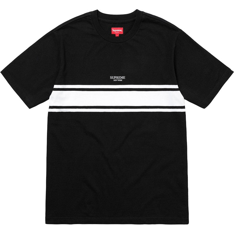 Supreme Stripe Tee Black