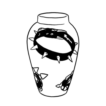 Supreme Studded Collars Vase White