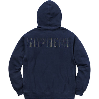 Supreme Studded Hooded Sweatshirt Navy