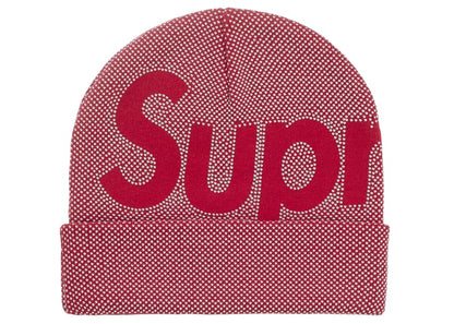 Supreme Studded Knockout Big Logo Beanie Red