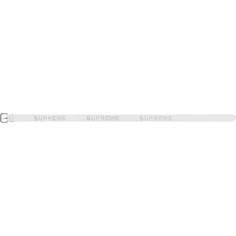 Supreme Studded Logo Belt White