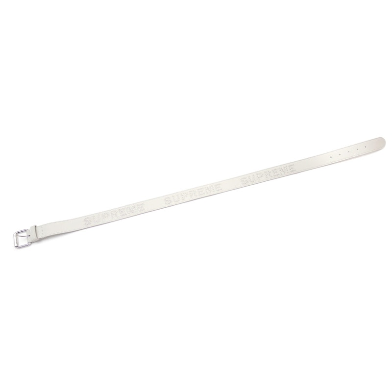 Supreme Studded Logo Belt White