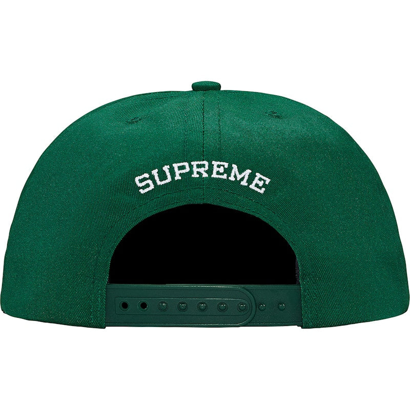 Supreme Studded Script Logo 5-Panel Green