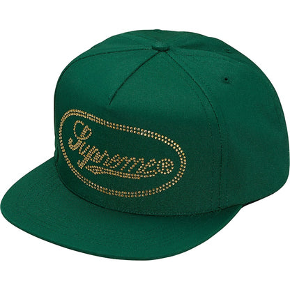 Supreme Studded Script Logo 5-Panel Green