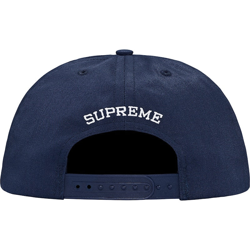 Supreme Studded Script Logo 5-Panel Navy