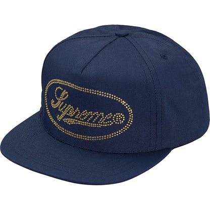 Supreme Studded Script Logo 5-Panel Navy