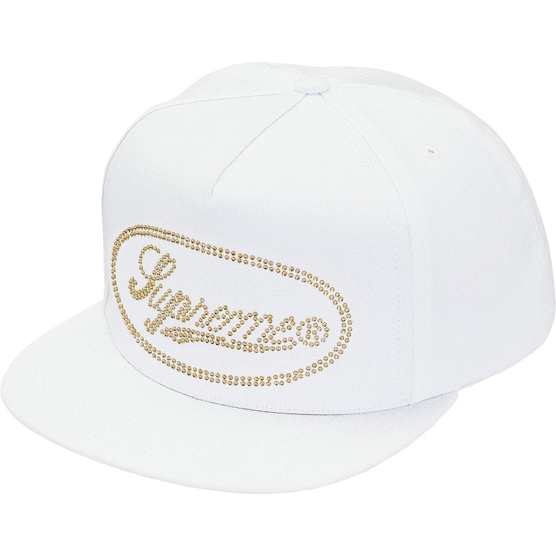 Supreme Studded Script Logo 5-Panel White