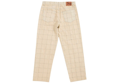 Supreme Studded Seam Loose Fit Jean Natural