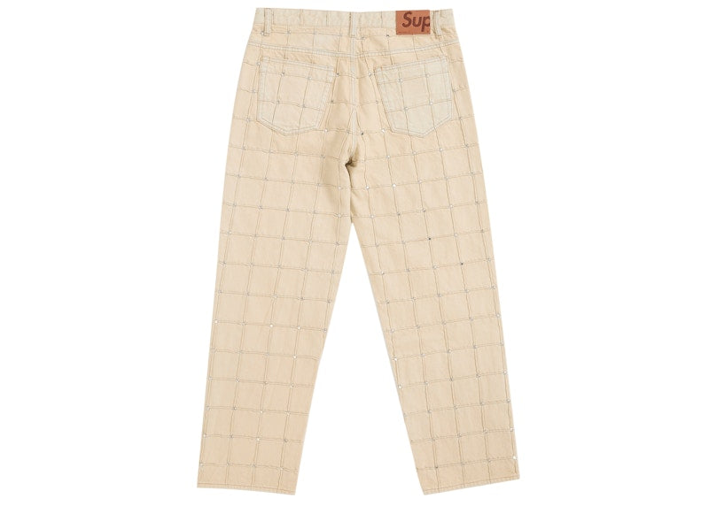 Supreme Studded Seam Loose Fit Jean Natural