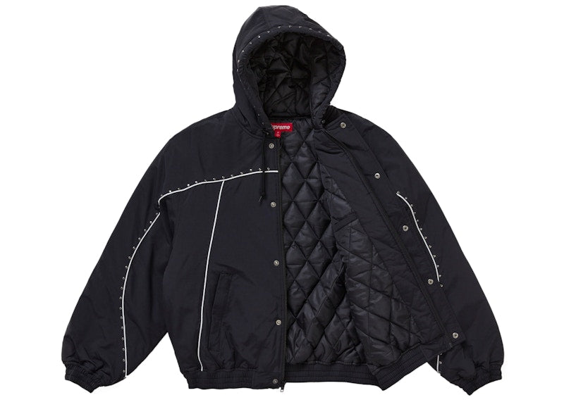 Supreme Studded Stadium Jacket Black