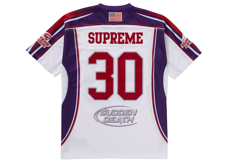 Supreme Sudden Death Football Jersey White