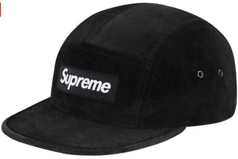 Supreme Suede Camp Cap Black