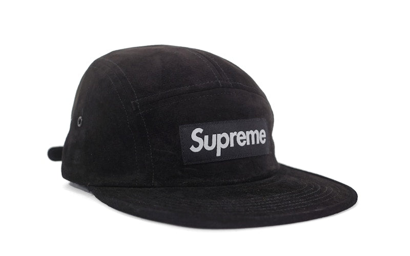Supreme Suede Camp Cap (SS18) Black
