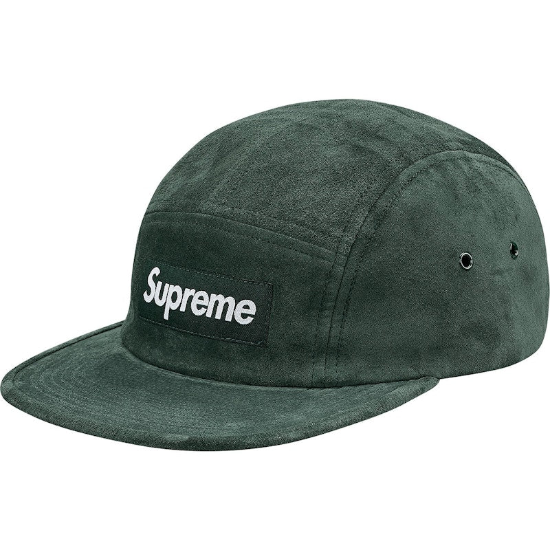 Supreme Suede Camp Cap (SS18) Dark Green