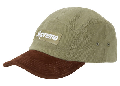 Supreme Suede Visor Camp Cap Light Olive