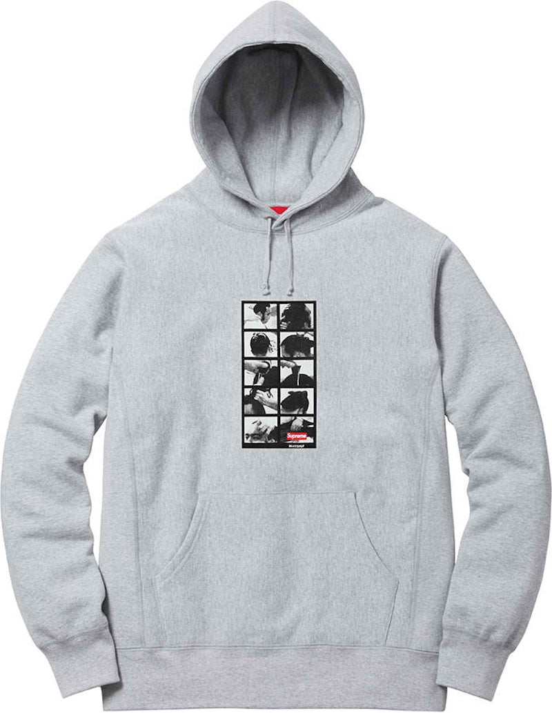 Supreme Sumo Hooded Sweatshirt Grey