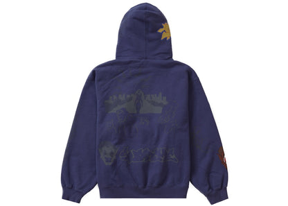 Supreme Sunrise Hooded Sweatshirt Washed Navy