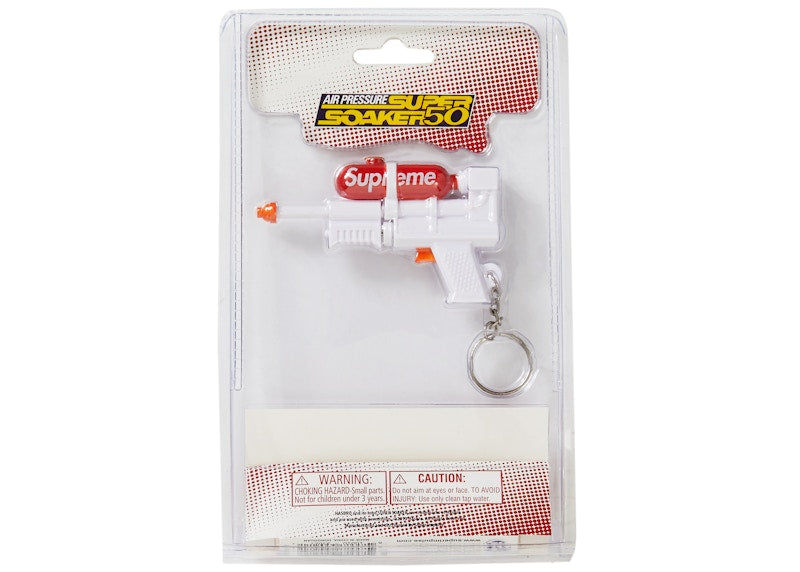 Supreme Super Soaker 50 Water Blaster Keychain White