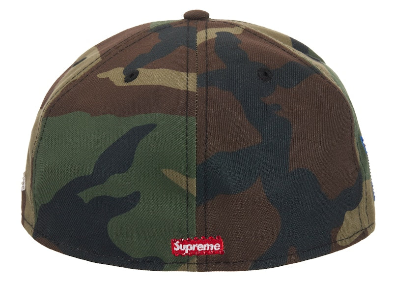 Supreme Swarovski S Logo New Era 59Fifty Fitted Hat Woodland Camo
