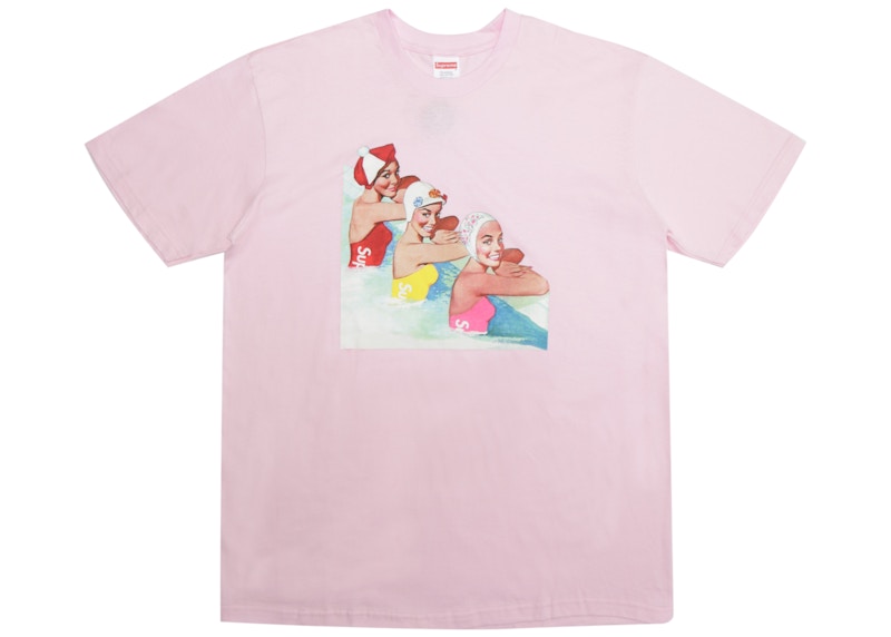 Supreme Swimmers Tee Light Pink