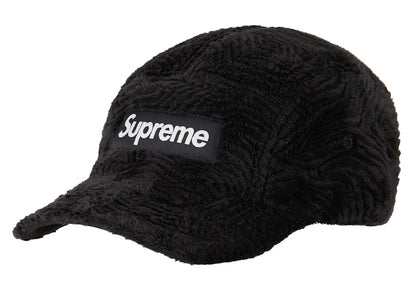 Supreme Swirl Fleece Camp Cap Black
